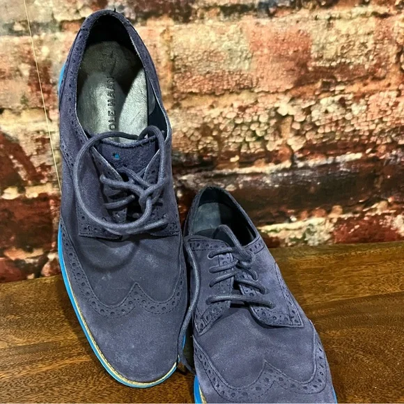 PREOWNED Men’s Cole Haan Zerogrand Wingtip Oxfords - Picture 3 of 9